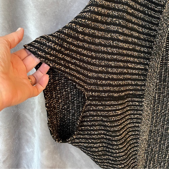 🎉M. Rena Cocoon Sweater, OS, Black/Brown - Picture 2 of 5